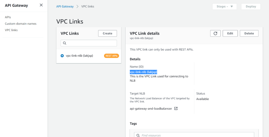 Connecting to a private VPC from AWS API Gateway - MOURI Tech