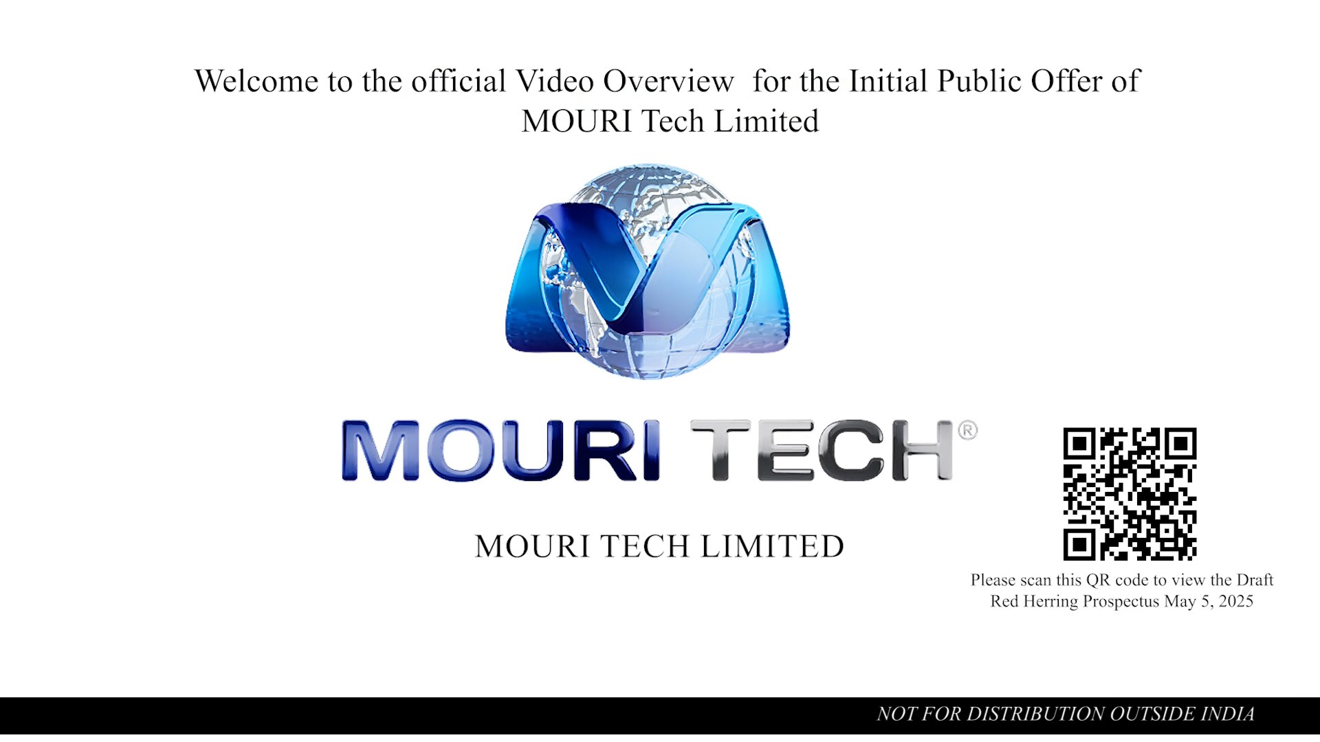 The official Video Overview for the Initial Public Offer of MOURI Tech Limited
